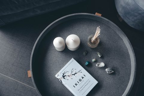 Photo of Candles, Stones, and Book